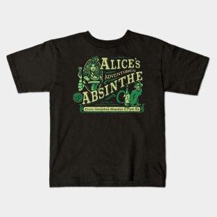 Alice's Adventures with Absinthe Kids T-Shirt